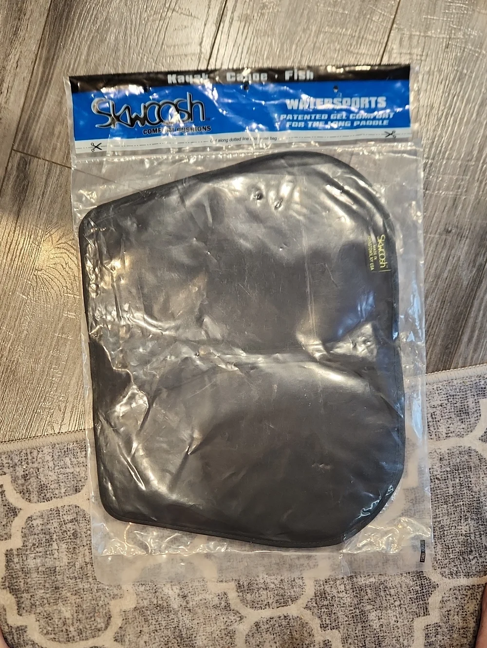 NWT Skwoosh Watersports Black Gel Comfort Seat Pad
